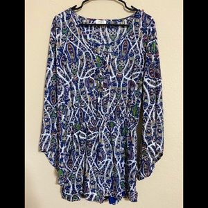 NWOT Umgee size large long sleeve floral romper